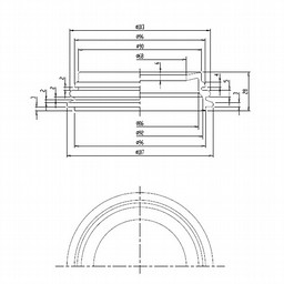 LIXIL・INAX 便器接続管パッキン(Pトラップ用) トイレ部品 [CF-11GA]