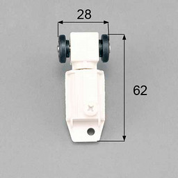 LIXIL・トステム 浴室中折ドア吊車セット（上部吊部品）左用 浴室ドア部品 [DCZZ326]