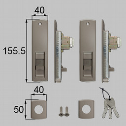 LIXIL・トステム シリンダーセット（DN・シャッター付） 玄関引戸部品 [K-01-DRBL]