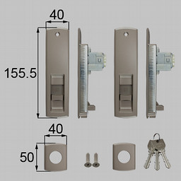LIXIL・トステム シリンダーセット（UR） 玄関引戸部品 [K-01-DRBM]
