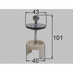 LIXIL・INAX ヘアーキャッチ付つまみ排水栓 洗面化粧室 部品 [LF-SD4G-1]