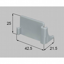 LIXIL・新日軽 安全小口キャップ（たて框下端）　Ｒ 玄関ドア部品[SVPK558RS01×4]