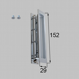 LIXIL・トステム スリム角型引手 室内引戸部品[MZHZHDS50×1]