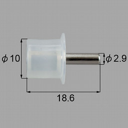 LIXIL・トステム 棚ダボφ３mm 収納（リビング）部品[MDW287×8]