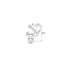 LIXIL・トステム 枠側クレーム対応用パッキン 窓（サッシ）部品[PC591×10メートル巻]