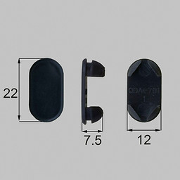 LIXIL プッシュボタン(楕円形22mm×12mm)（５個セット） メンテナンス用部品[QDAT791×5]