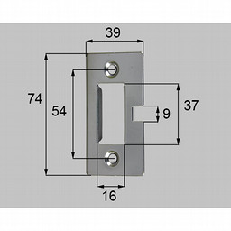 LIXIL・トステム 調整ストライクＡ 玄関ドア部品 [QDK354]